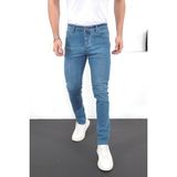 ENZİM JEANS Erkek Likralı Denim Slim Fit Jeans Açık Mavi 32