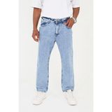 Enzim Jeans Erkek Pamuk Baggy Kot Pantolon - 38 - Kar Yıkama