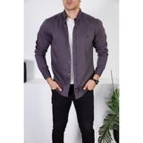 Enzim Jeans Erkek Slim Fit Kot Gömlek - Antrasit