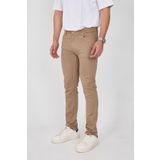 ENZİM JEANS Regular Fit Erkek Pamuklu Esnek Kanvas 5 Cepli Pantolon Kahverengi 31
