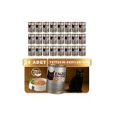 ENZO Kuzu Etli Konserve Yaş Kedi Maması 410 Gr X 24