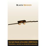 ENZO LIGHT Cosmo Bronz 3000K LED Tavan Avize – Kumandalı Dim Edilebilir – Aşağı Işık 30 x 60