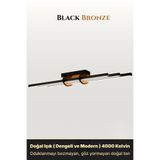 ENZO LIGHT Cosmo Bronz 4000K LED Tavan Avize – Kumandalı Dim Edilebilir – Aşağı Işık 30 x 60