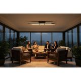 Enzo Light Cosmo Bronz LED Tavan Avize – Kumandal Dim Edilebilir – Aşağı Işık - Sarı Işık