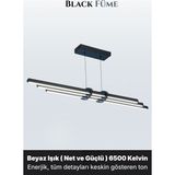 Enzo Light Cosmo Füme Lineer LED Sarkıt Avize – Kumandalı Dim Edilebilir – Aşağı Işık - Beyaz Işık