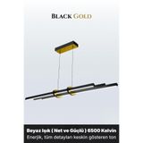 ENZO LIGHT Cosmo Gold 6500K Lineer LED Sarkıt Avize – Kumandalı Dim Edilebilir – Yukarı & Aşağı Işık 30 x 60