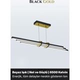 Enzo Light Cosmo Gold Beyaz Işık Lineer LED Sarkıt Avize – Kumandalı Dim Edilebilir – Aşağı Işık