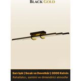 Enzo Light Cosmo Gold LED Tavan Avize – Kumandalı Dim Edilebilir – Aşağı Işık - Sarı Işık