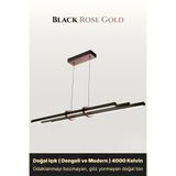 ENZO LIGHT Cosmo Rose Gold 4000K Lineer LED Sarkıt Avize – Kumandalı Dim Edilebilir – Yukarı & Aşağı Işık
