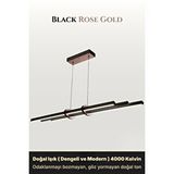 Enzo light Cosmo Rose Gold 4000k Lineer Led Sarkıt Avize – Kumandalı Dim Edilebilir – Yukarı ve Aşağı Işık Çok Renkli