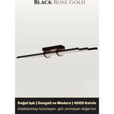 Enzo Light Cosmo Rose Gold LED Tavan Avize – Kumandalı Dim Edilebilir – Aşağı Işık - Doğal Işık