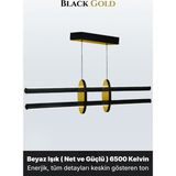 Enzo Light Halo Gold Lineer LED Sarkıt Avize – Kumandalı Dim Edilebilir – Yukarı & Aşağı Işık - Beyaz Işık