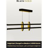 Enzo Light Halo Gold Lineer LED Sarkıt Avize – Kumandalı Dim Edilebilir – Yukarı & Aşağı Işık - Doğal Işık