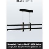 Enzo Light Halo Silver Lineer LED Sarkıt Avize – Kumandalı Dim Edilebilir – Yukarı & Aşağı Işık - Gri - Beyaz Işık