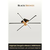 ENZO LIGHT Nova 6 Bronz 4000K LED Tavan Avize – Kumandalı Dim Edilebilir – Aşağı Işık