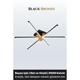 Enzo light Nova 6 Bronz 6500k Led Tavan Avize – Kumandalı Dim Edilebilir – Aşağı Işık Çok Renkli