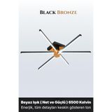 ENZO LIGHT Nova 6 Bronz 6500K LED Tavan Avize – Kumandalı Dim Edilebilir – Aşağı Işık
