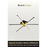 ENZO LIGHT Nova 6 Gold 4000K LED Tavan Avize – Kumandalı Dim Edilebilir – Aşağı Işık