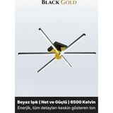 Enzo Light Nova 6 Gold LED Tavan Avize – Kumandalı Dim Edilebilir – Aşağı Işık - Beyaz Işık