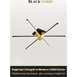 Enzo Light Nova 6 Gold LED Tavan Avize – Kumandalı Dim Edilebilir – Aşağı Işık - Doğal Işık