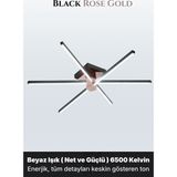 Enzo Light Nova 6 Rose Gold LED Tavan Avize – Kumandalı Dim Edilebilir – Aşağı Işık - Beyaz Işık