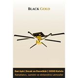 Enzo light Nova 8 Gold 3000k Led Tavan Avize – Kumandalı Dim Edilebilir – Aşağı Işık Çok Renkli