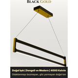 Enzo Light Orion Gold Lineer LED Sarkıt Avize – Kumandalı Dim Edilebilir – Yukarı & Aşağı Işık - Doğal Işık