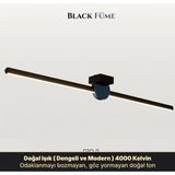 Enzo Light UnoP Genç Odası & Çalışma Masası Lineer Sarkıt Avize Füme - Doğal Işık 4000K