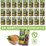 Enzo Tavuk Etli Konserve Köpek Maması 400 gr x 24 Yetişkin Köpekler İçin Tahılsız Formül