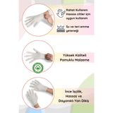 EOC Yıkanabilir Pamuklu Esnek Penye Eldiven [egzama, Vitiligo, Günlük El Bakımı Için]