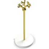 Eocraft Granit Havluluk ve Peçetelik - Beyaz - Gold - Yuvarlak Saplı