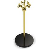 Eocraft Granit Havluluk ve Peçetelik - Siyah - Gold - Yuvarlak Saplı