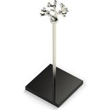 Eocraft Granit Havluluk ve Peçetelik - Siyah - Gümüş - Kare Saplı