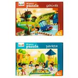 Eolo +4 Yaş Şehirde Ve Parkta 2'li Puzzle Set
