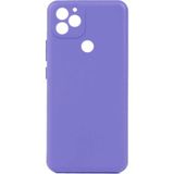 Eonaks General Mobile GM 22 Kamera Korumalı Silikon Rubber Arka Kapak Lila Kılıf
