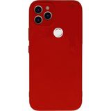 Eonaks General Mobile GM 22 Plus Kamera Korumalı Silikon Rubber Arka Kapak Kırmızı Kılıf