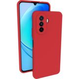 Eonaks Huawei Nova Y70 Kılıf Kamera Korumalı Silikon Rubber Arka Kapak - Kırmızı