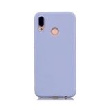 Eonaks Huawei P Smart 2019 Kılıf Kamera Korumalı Silikon Rubber Arka Kapak - Lila
