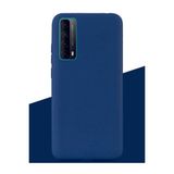 Eonaks Huawei P Smart 2021 Kamera Korumalı Silikon Rubber Arka Kapak Lacivert Kılıf