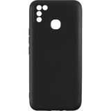 Eonaks Infinix Hot 10 Play Kamera Korumalı Silikon Rubber Arka Kapak Siyah Kılıf