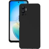 Eonaks Infinix Hot 12 Kılıf Kamera Korumalı Silikon Rubber Arka Kapak - Siyah
