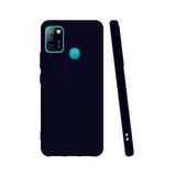 Eonaks Infinix Smart 5 Kamera Korumalı Silikon Rubber Arka Kapak Siyah Kılıf