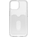 Eonaks iPhone 15 Kılıf Kart Bölmeli Şeffaf Silikon Rubber Arka Kapak