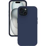Eonaks iPhone 15 Plus Kılıf Kamera Korumalı Silikon Rubber Arka Kapak - Lacivert