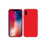 Eonaks iPhone XS Max Kamera Korumalı Silikon Rubber Arka Kapak Kırmızı Kılıf