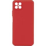 Eonaks Omix X600 Kamera Korumalı Silikon Rubber Arka Kapak Kırmızı Kılıf