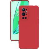 Eonaks One Plus 9 Pro Kılıf Kamera Korumalı Silikon Rubber Arka Kapak - Kırmızı - OnePlus 9 Pro