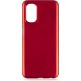 Eonaks Oppo A16 Kamera Korumalı Silikon Rubber Arka Kapak Kırmızı Kılıf