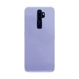 Eonaks Oppo A5 2020 Kamera Korumalı Silikon Rubber Arka Kapak Lila Kılıf