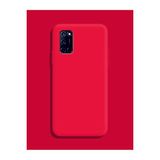 Eonaks Oppo A72 Kamera Korumalı Silikon Rubber Arka Kapak Kırmızı Kılıf